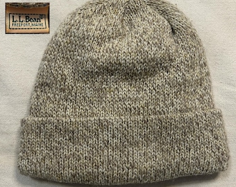 Vintage 1980-90-tals L.L.Bean ullmössa krämfärgad
