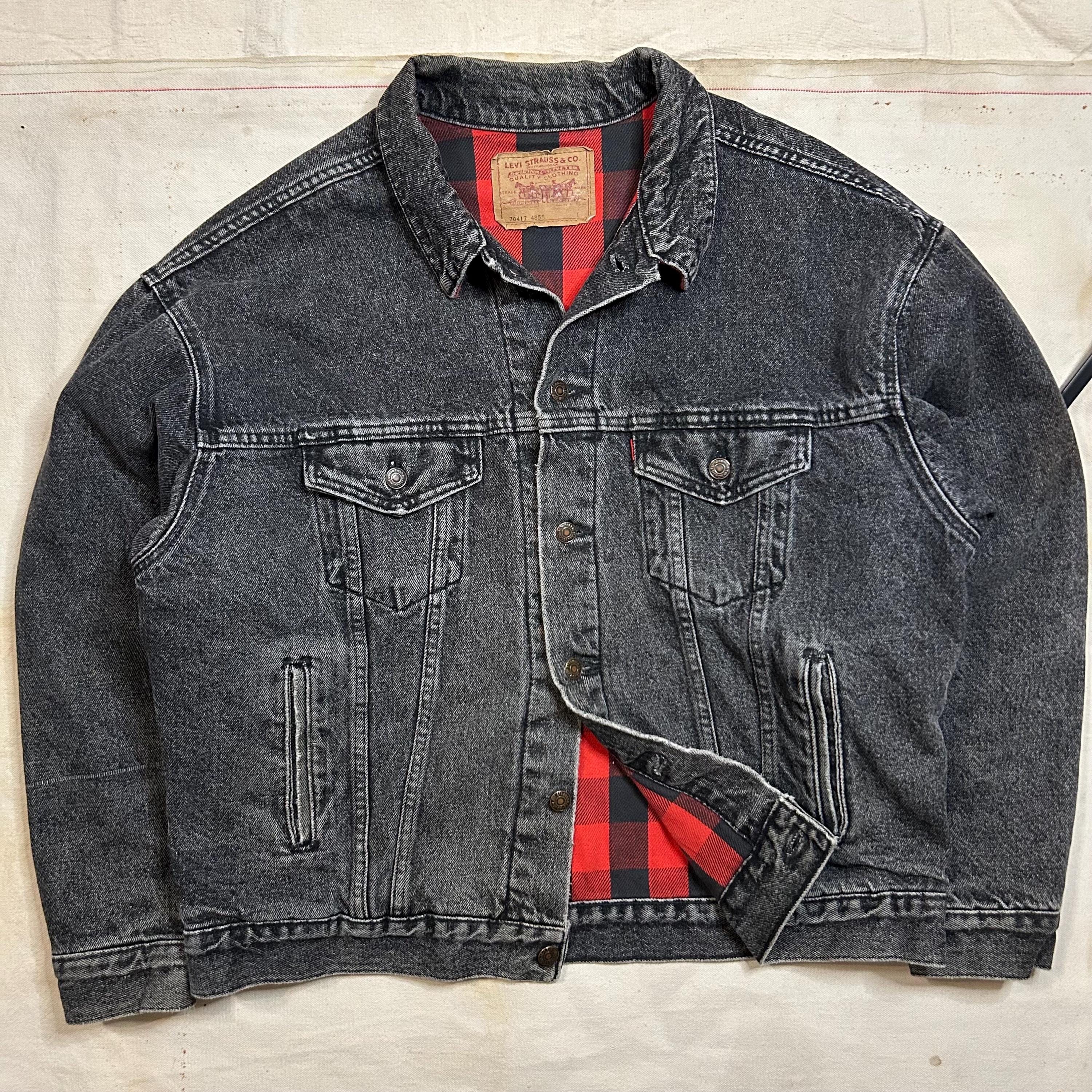 Vintage Levis Black Denim Jacket - Etsy Vintage Levis Black Denim Jacket - Etsy