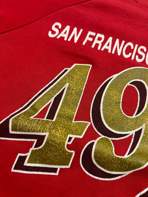 Vintage 1980s San Francisco 49ers Sweatshirt Mens… - image 5