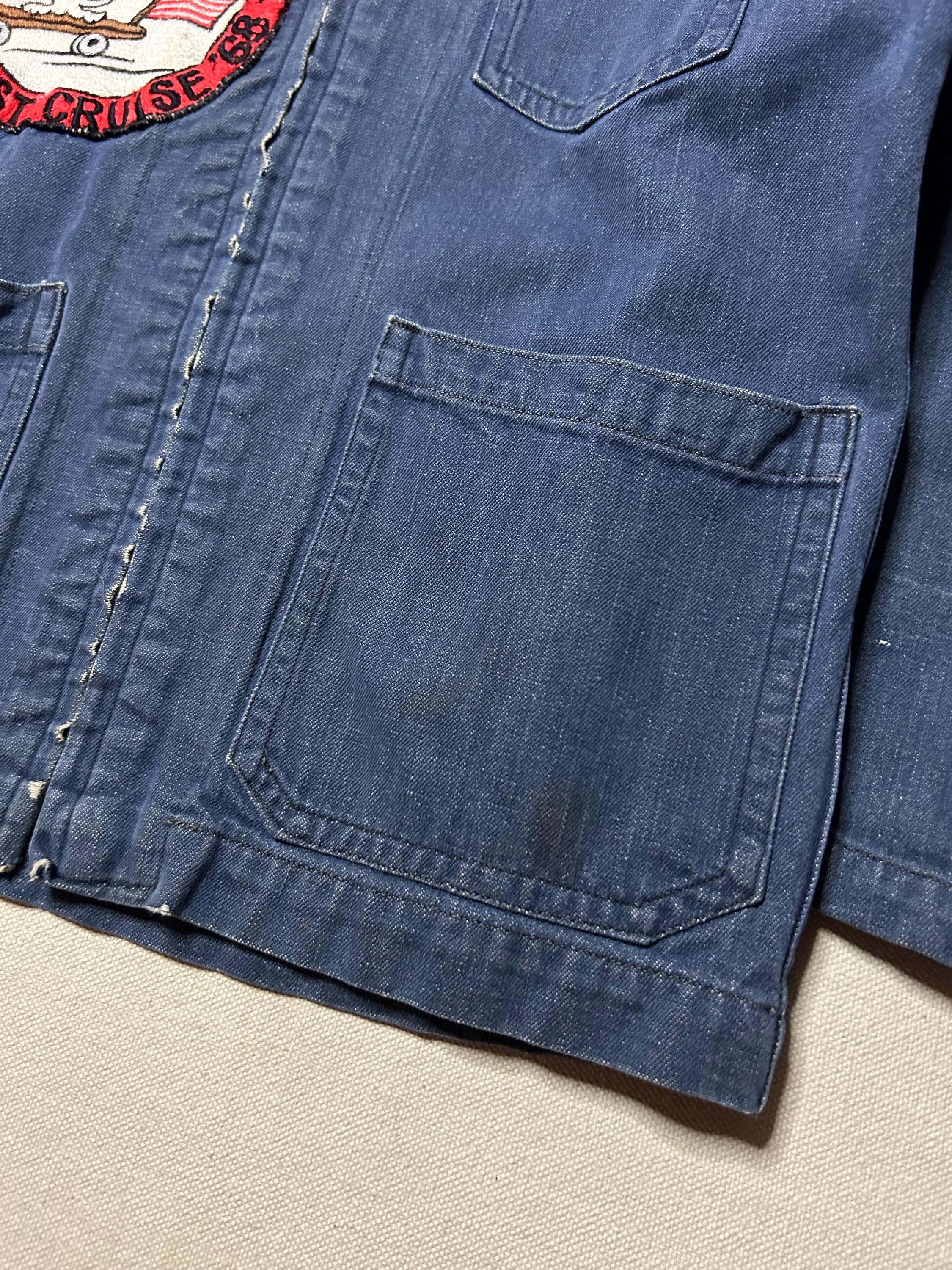 その他 TEN SOUVENIR JKT NAVY L Rare Vintage 1960s Vietnam War Denim Souvenir Jacket Youth