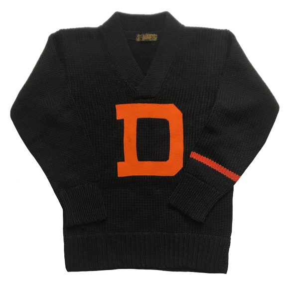 Vintage 1930s Lowe and Campbell Wool Letterman Sweater Mens Size S 