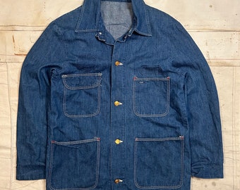 Vintage 1970s Wrangler Denim Chore Jacket Mens Size S/M
