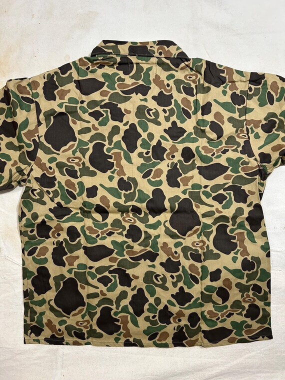 Black Sheep BRANDハンティングシャツジャケット短丈カモ柄USA製 Vintage 1970s Black Sheep Brand Hunting Top Mens Size Medium Duck