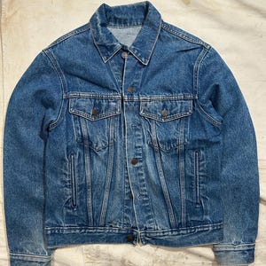 Vintage 1980s Penneys Denim Jacket Mens Small Type-3 Trucker Jacket