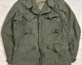 Original 1940s WW2 Era US Army M41 Arctic Field Khaki Jacket