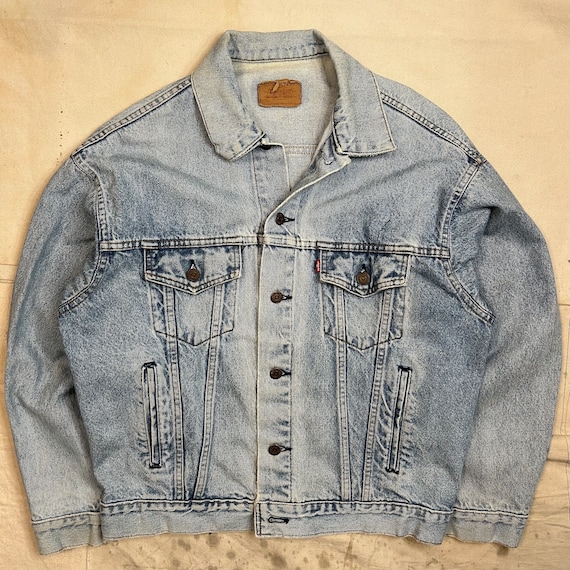 Vintage 1980s Levis Denim Jacket Mens Size M/L Worn In - Etsy