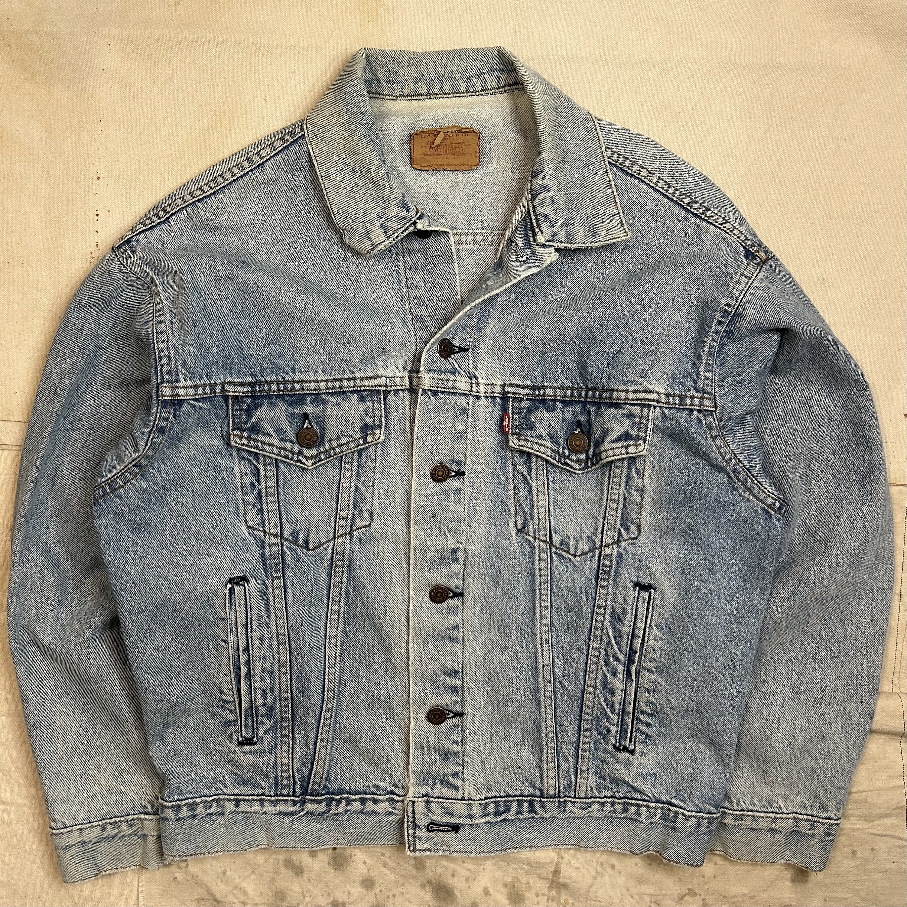 ★USA製 Levi's Chemical Wash Denim Jacket 90'S Levi's Chemical Wash Denim Jacket, G-Jean, Men's XL