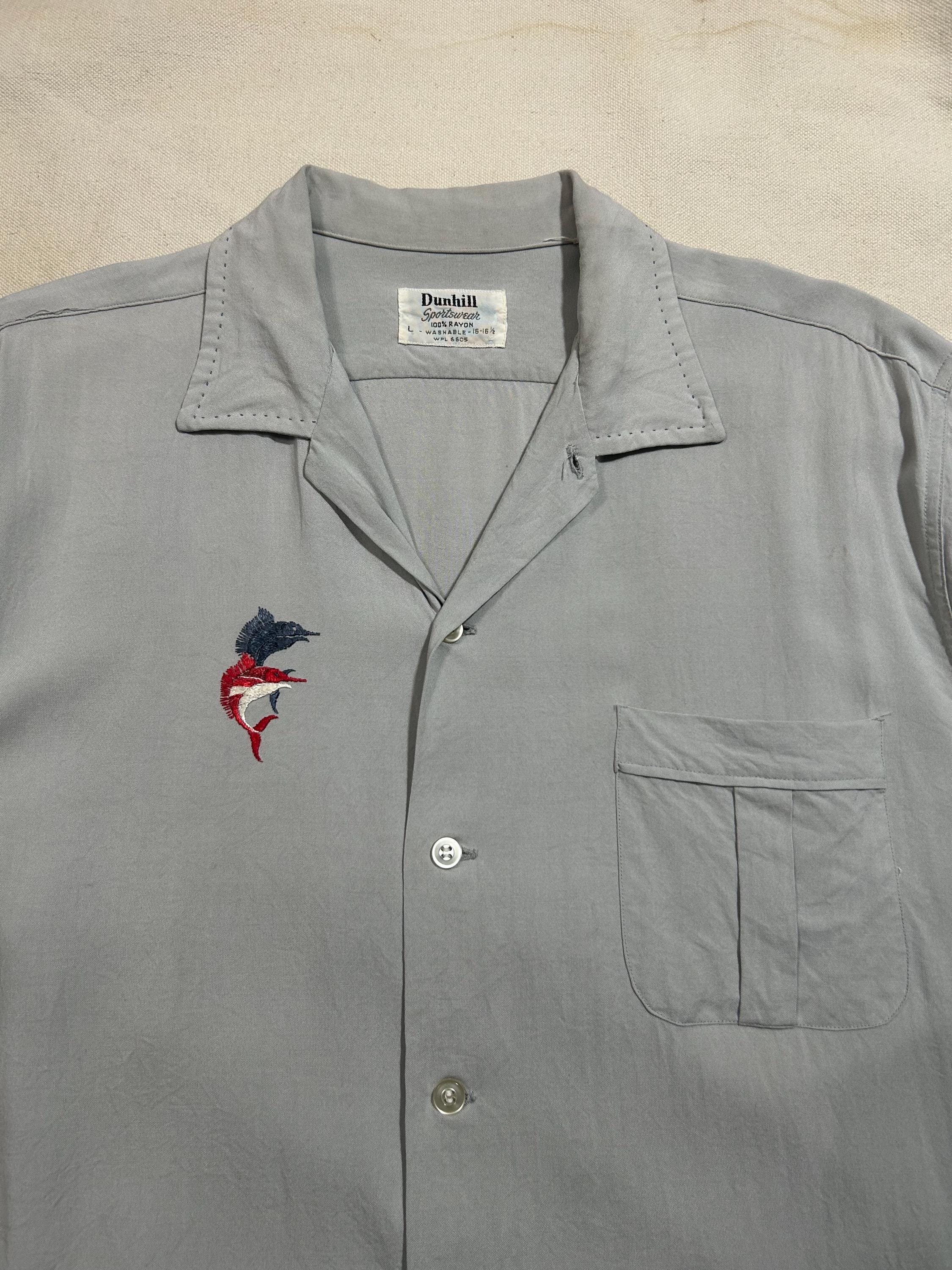 トップス 50s vintage rayon shirt Vintage 1950s Dunhill Rayon Shirt Mens Size Medium Rockabilly - Etsy