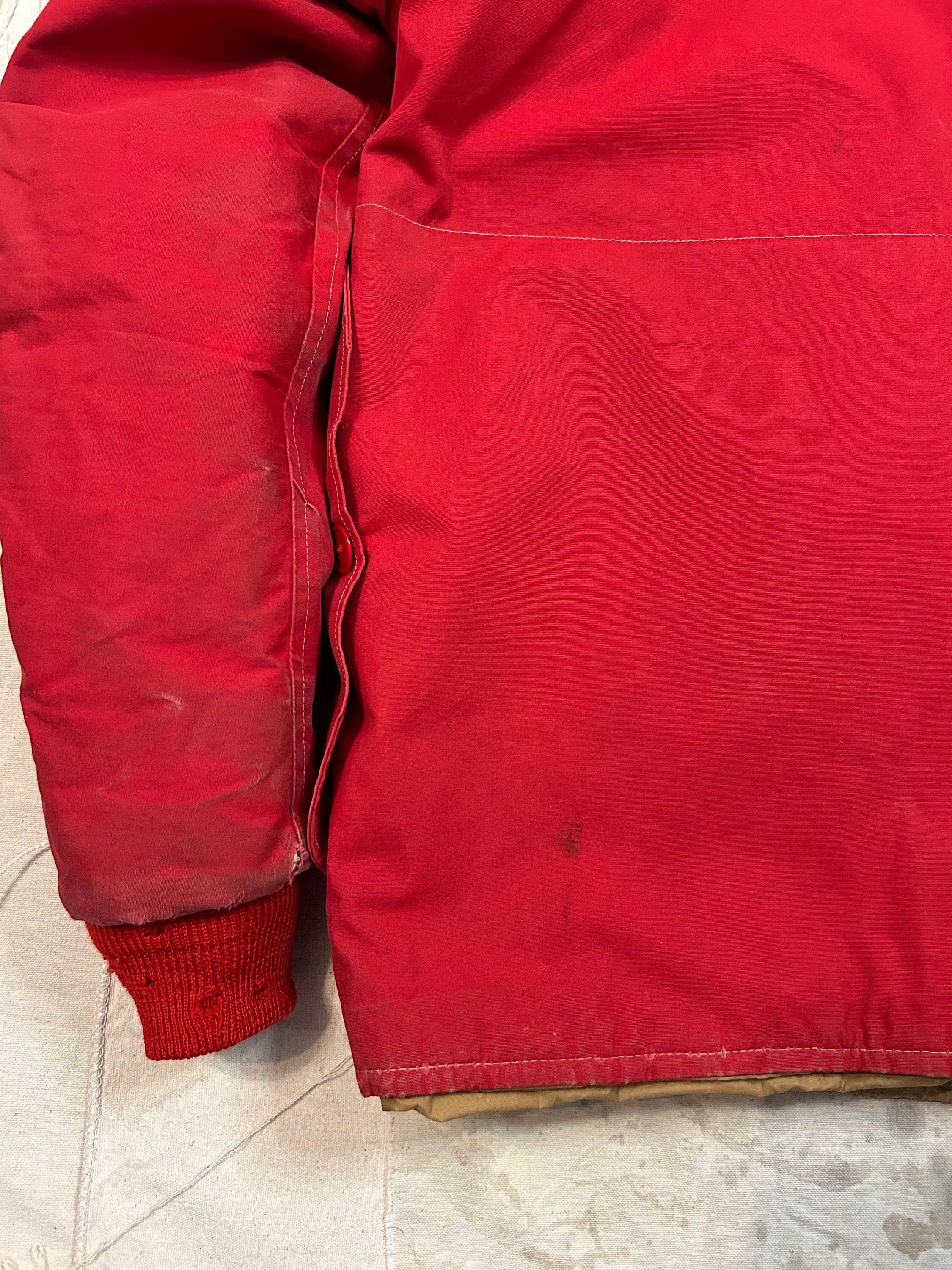 Vintage 1950s Reversible Insulated Red Hunting Jacket Mens Size M 
