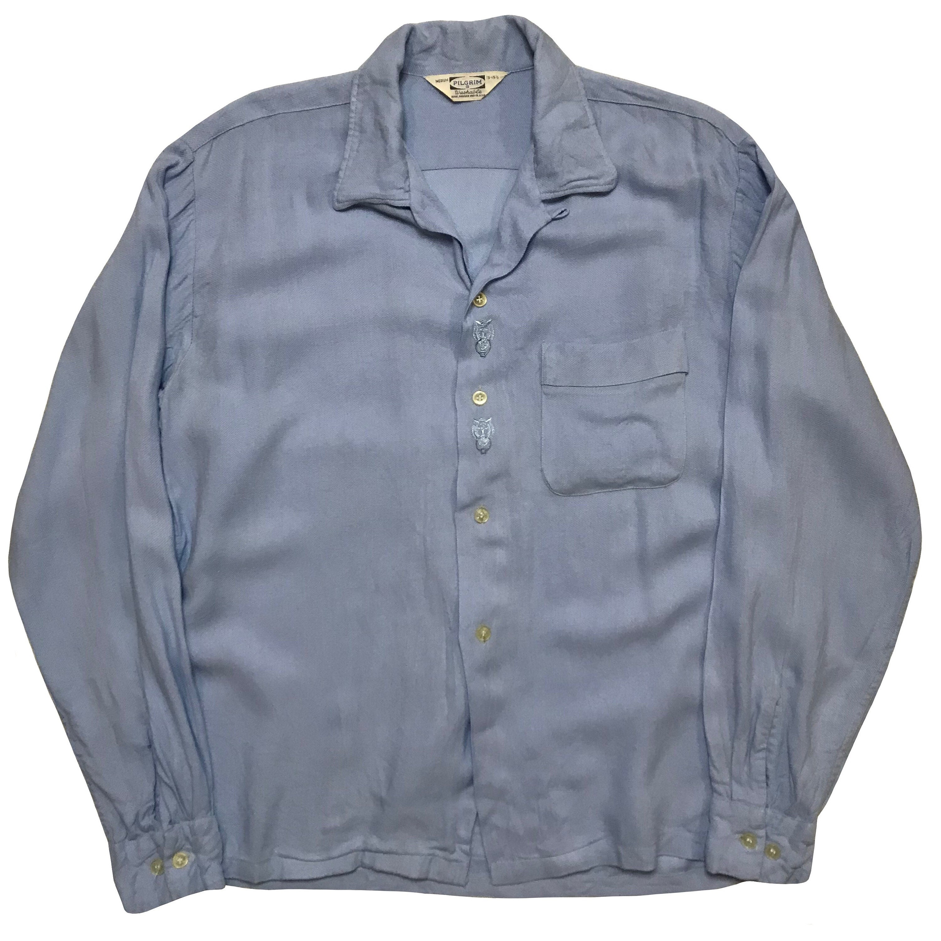 Open Collar Shirt Vintage 50s - Etsy Open Collar Shirt Vintage 50s - Etsy