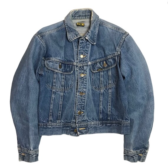 Vintage 1970s Lee Denim Jacket Mens Size XS Sanfor