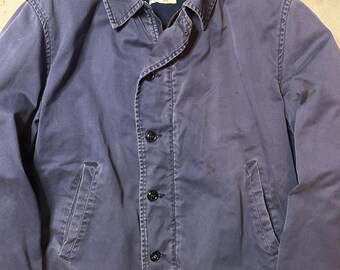 Vintage 1960s Patched USN Utility Jacket Mens Size 38 S/M Vintage 1960s Patched USN Utility Jacket Mens Size 38 S/M