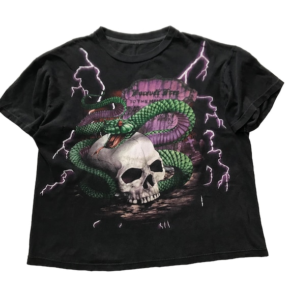 American Thunder ‘90s QC Skull T-Shirt