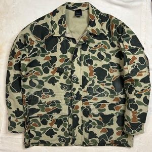 Vintage 10X Camo Hunting Jacket Mens Size Large Made In USA