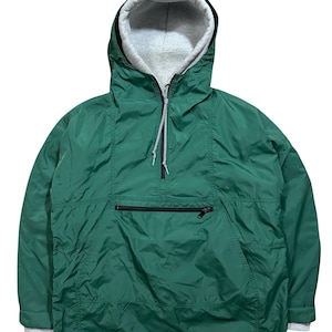 【80s】USA製L.L.Bean half zip anorak hoodie 80年代 80s エルエルビーン アウトドア プルオーバー ジャケット