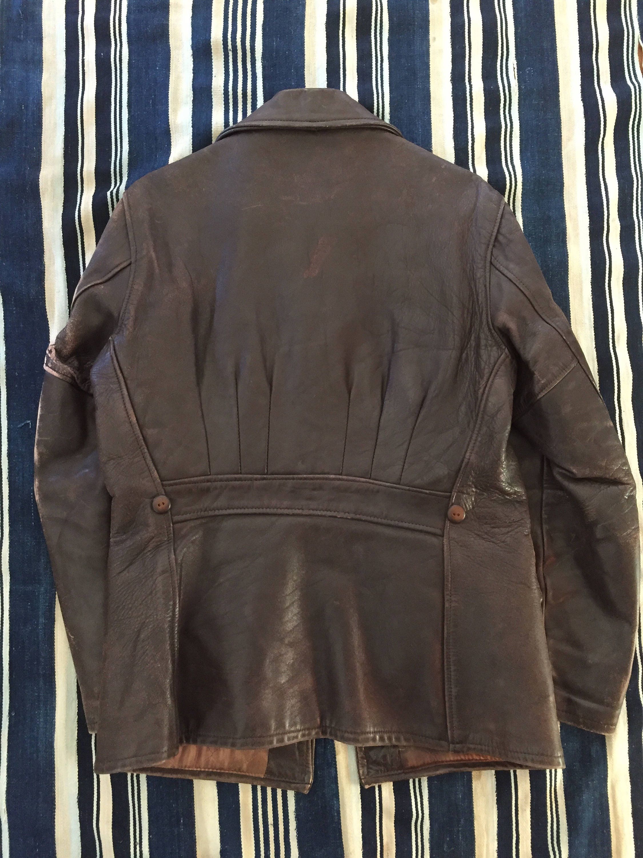 Vintage 1940s Grais Horsehide Leather Jacket Mens Size 38s/m Etsy