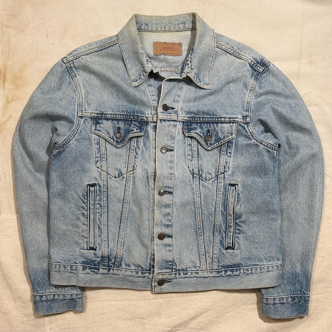 Vintage 1980s Levis Denim Jacket Mens Size Large Worn In - Etsy