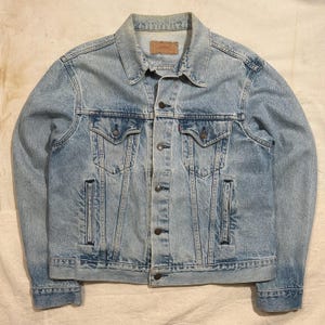 Vintage 1980s Levis Denim Jacket Mens Size Large Worn In