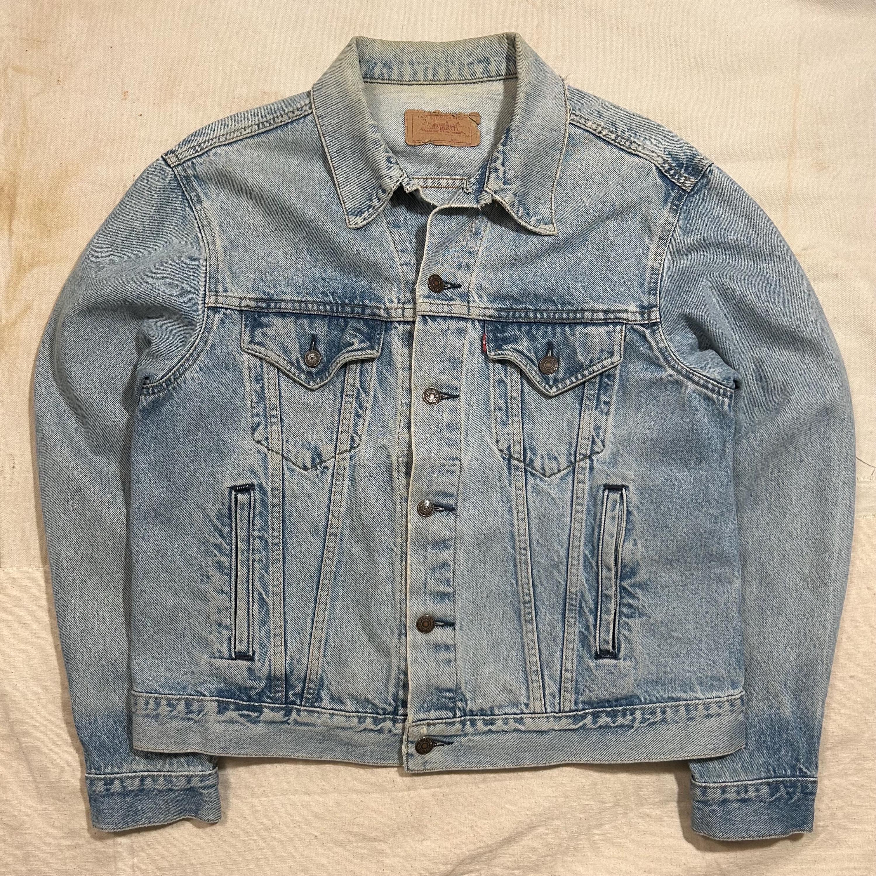 Vintage 1980s Levis Denim Jacket Mens Size Large Worn In - Etsy