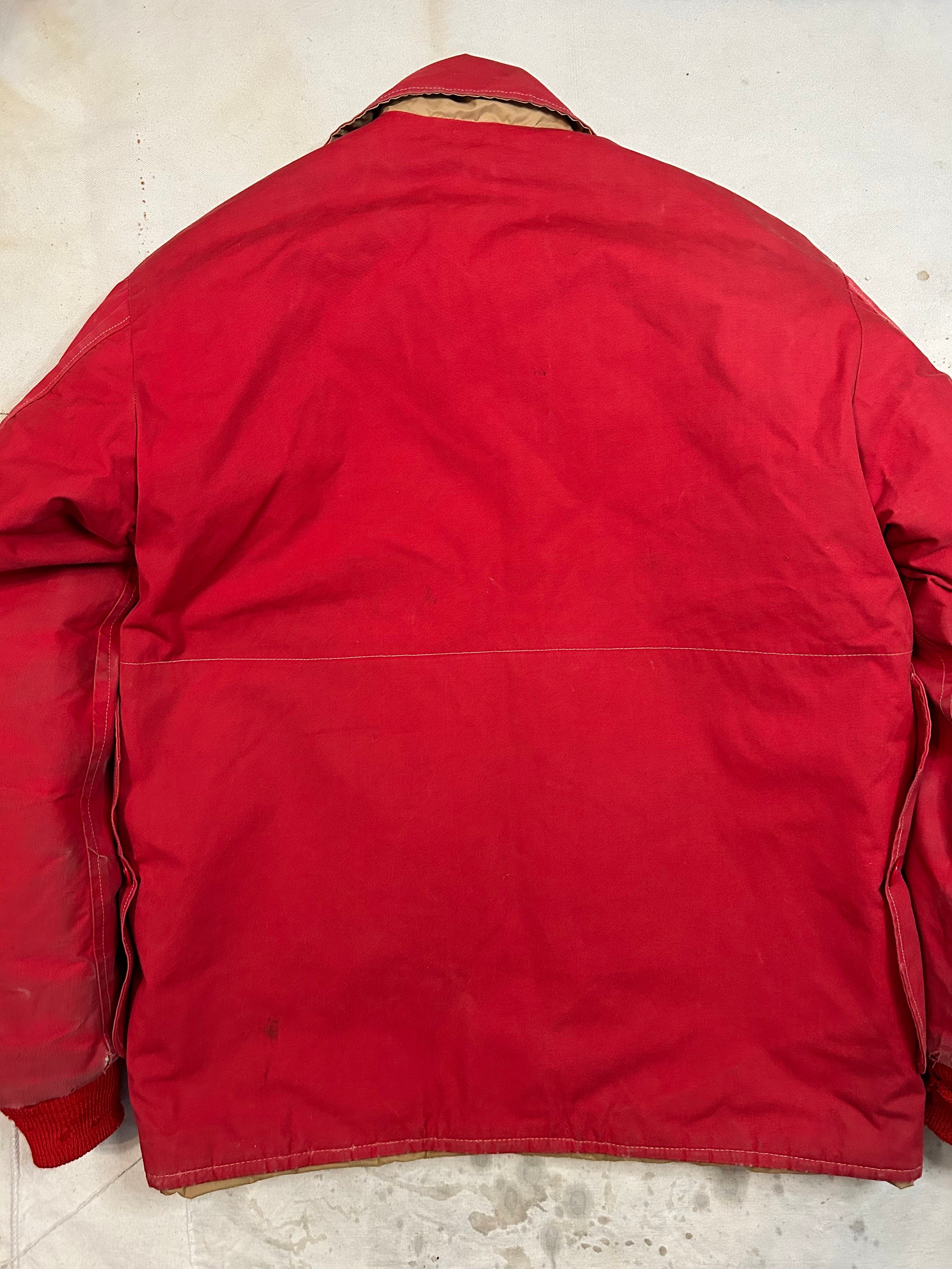 Vintage 1950s Reversible Insulated Red Hunting Jacket Mens Size M