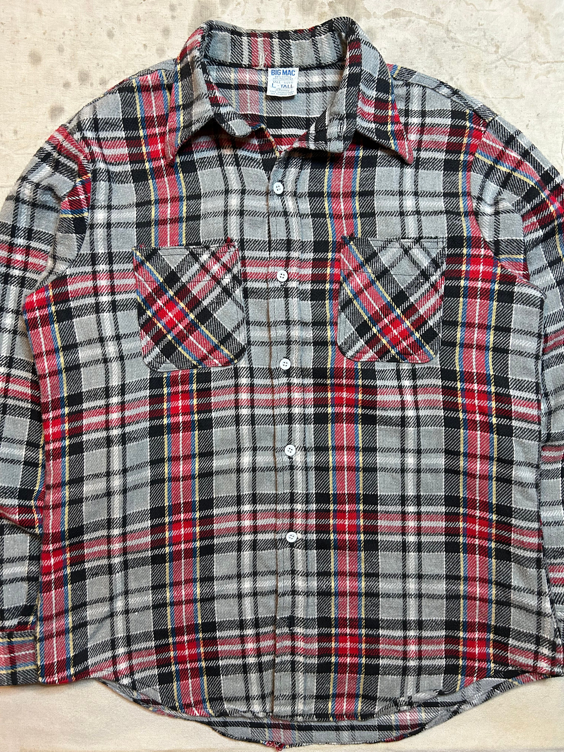 Vintage 1970s JC Penneys Big Mac Flannel Mens Size Large - Etsy