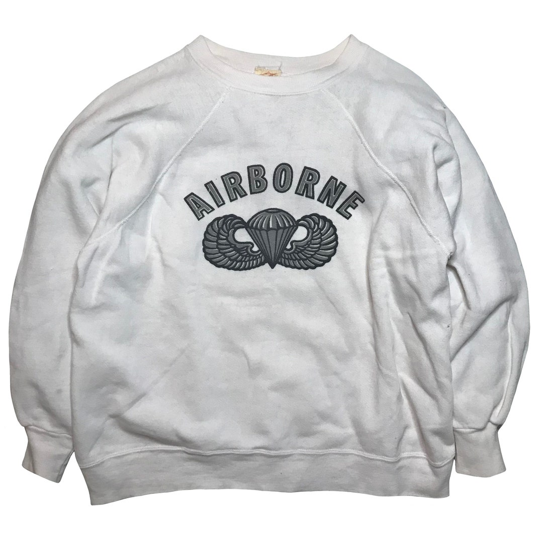 Vintage 1960s Hanes US Military Airborne Cotton Sweatshirt - Etsy