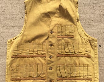 Vintage 1930-40s Hunting Vest Mens XS/S Distressed