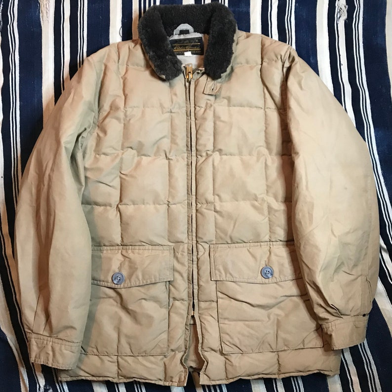 Vintage 1970s Eddie Bauer Goose Down Jacket Mens Size M/L Etsy