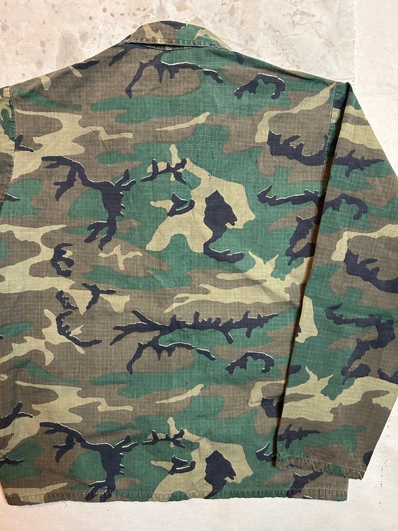 Vintage 1970s Ripstop ERDL Camo Jacket Mens Medium - image 4