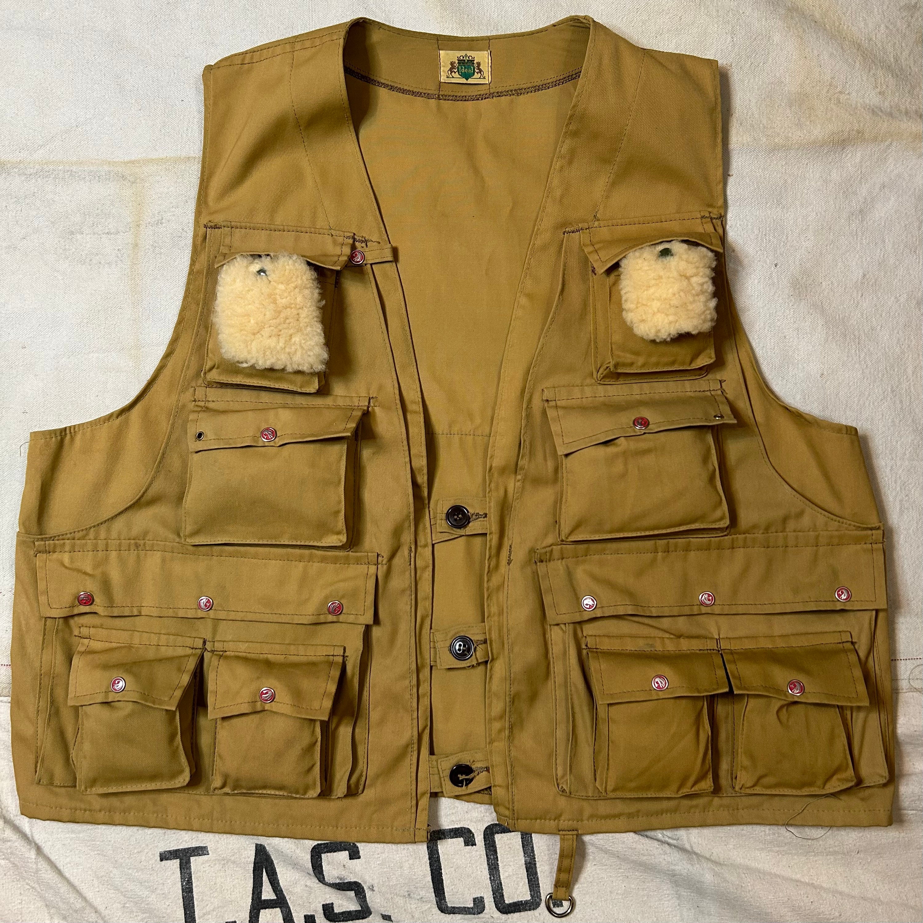 Vintage 1960s-70s Ideal Fishing Vest Mens Size XL 
