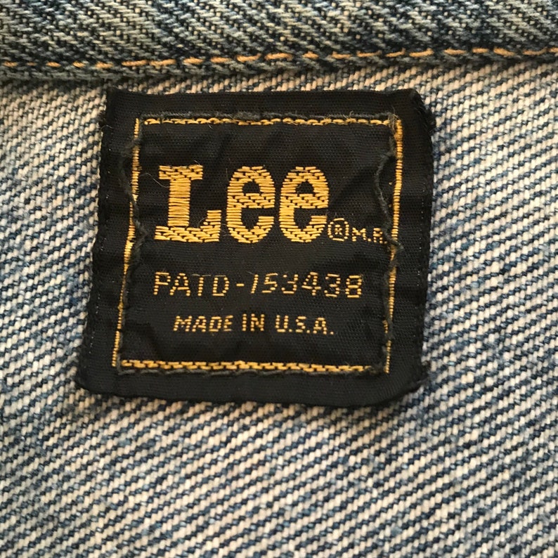 Vintage 1970s Lee Denim Jacket Lens Size XS/S Distressed Denim | Etsy