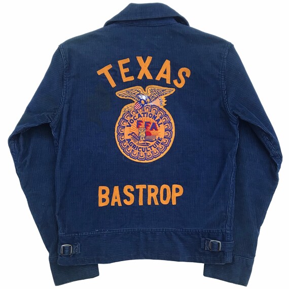Vintage 1960s Texas FFA Corduroy Jacket Mens Size