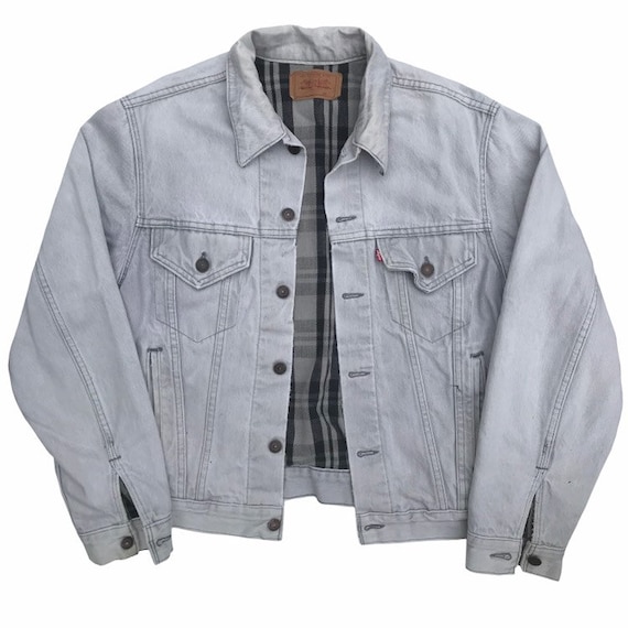 levis grey denim jacket