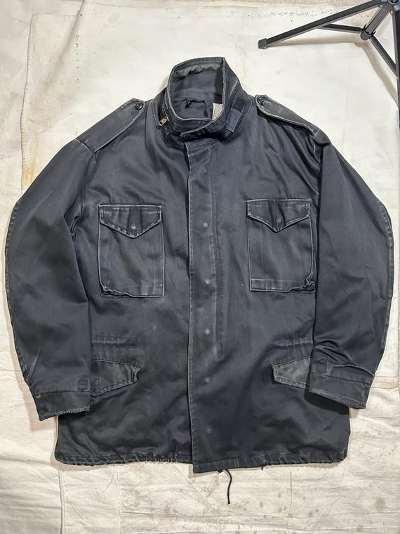 Vintage Black M65 Field Jacket Mens Size XL Military Utility Vintage Black M65 Field Jacket Mens Size XL Military Utility