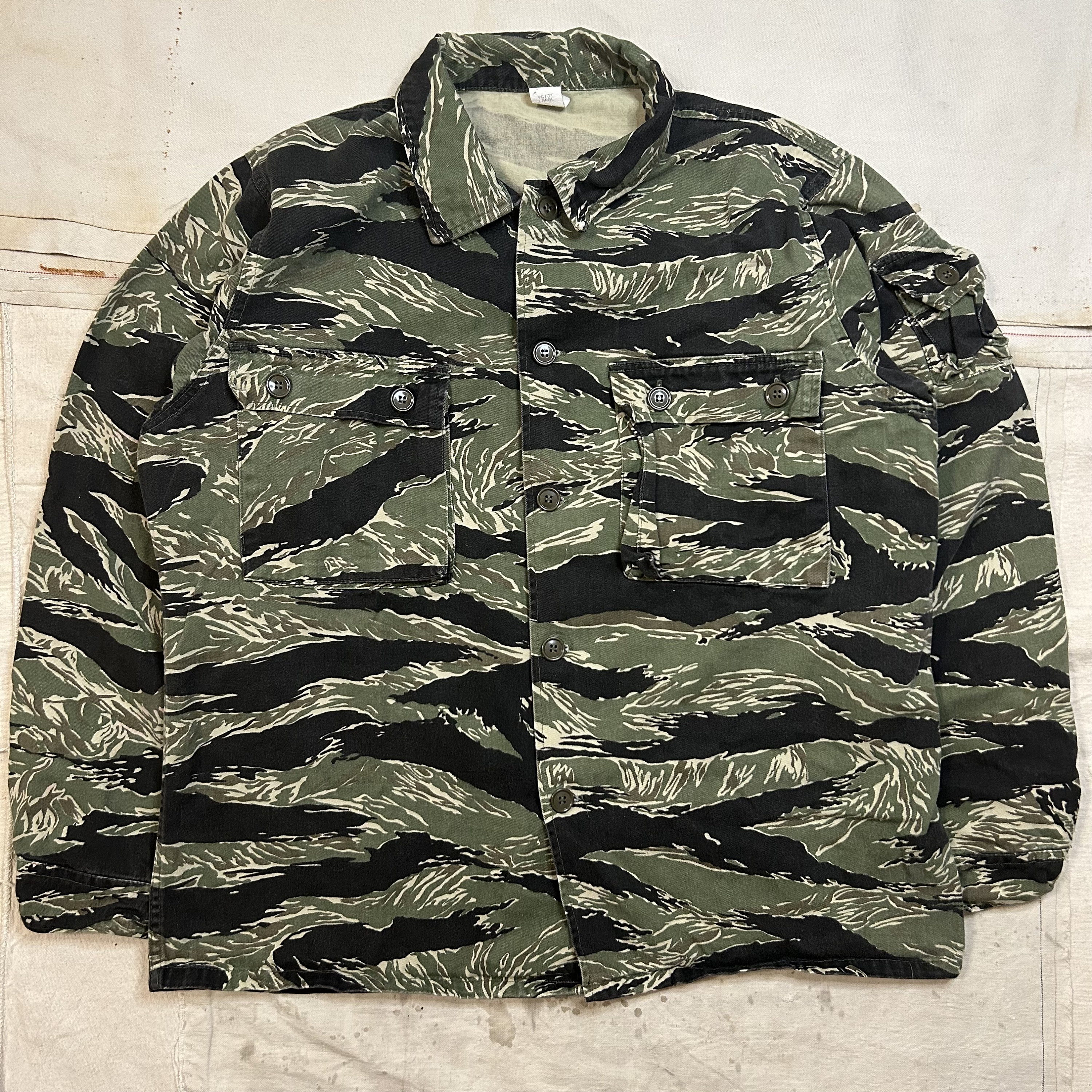 Vintage 1980s Tiger Stripe Products Camo Utility Shirt Mens