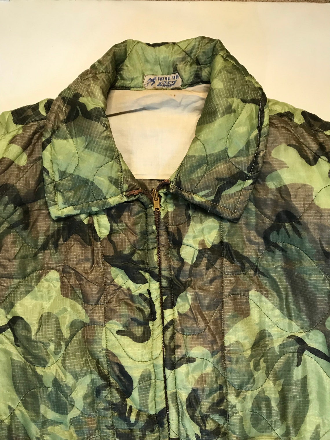 Rare Vintage 1970s Vietnam Era ERDL Poncho Liner Jacket Mens Etsy