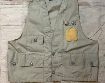 Vintage 1970s Fishing Vest by Columbia Sportswear Mens Size Large Green -   India