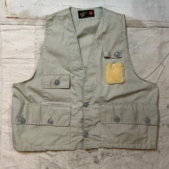 Vintage 1960s Bullseye Bill Fishing Vest Mens Size M/L 