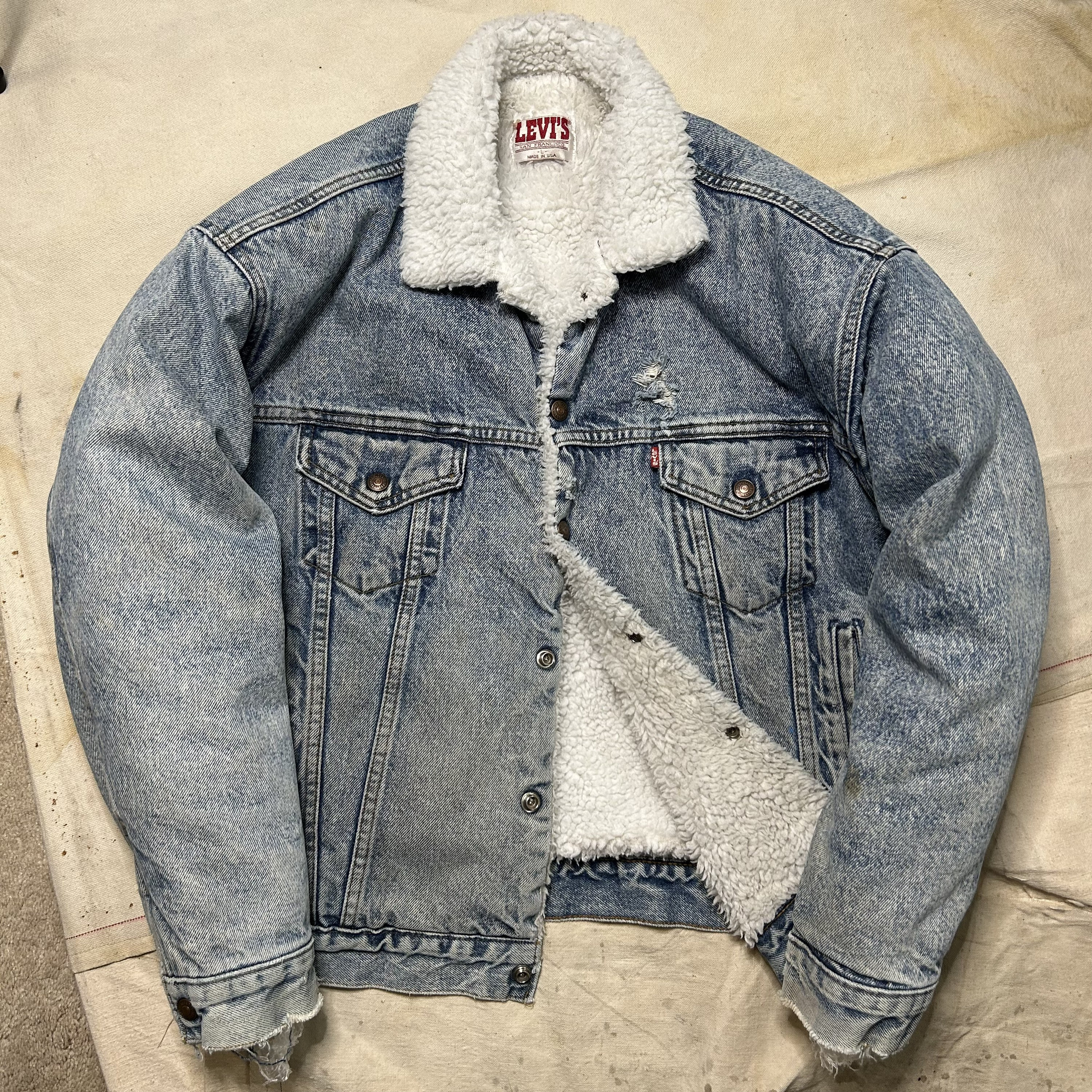 The Barn Owl Vintage Levis Sherpa Type III Denim Jacket