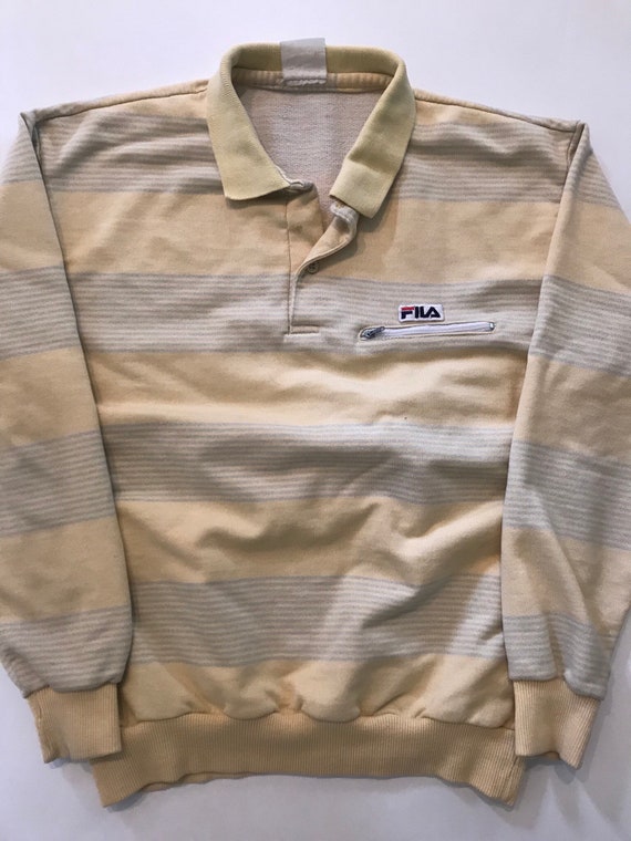 Vintage 1980s Fila Sweatshirt Mens Size XS/S Worn… - image 3