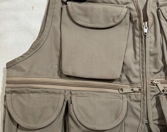 Vintage 1970s-80s Ideal Fishing Vest Mens Size Medium Deadstock