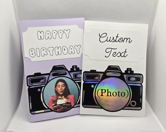 Custom Vintage Camera Photo Card