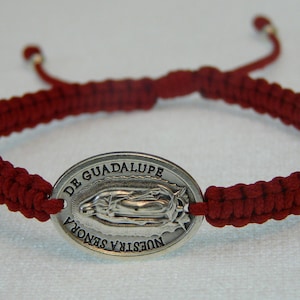 Notre dame de Guadalupe bracelet, cadeau catholique, nuestra senora de guadalupe, médaille d’aide perpétuelle, notre dame de guadalupe