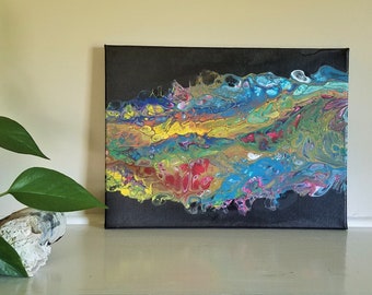 Original Acrylic Painting - Acrylic Pour Painting - Fluid Art - Paint Pour - Abstract Art - Modern Home Decor - Christmas Gift