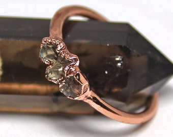 Multi Stone Herkimer Diamond Ring | Diamond Ring | Raw Diamond Ring | Multi Stone Ring |Raw Herkimer Diamond Ring |Stacking Ring | Stackable