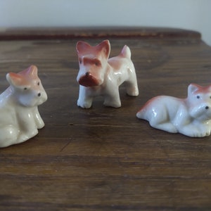 Meeting of the mutts - 3 ceramic dogs