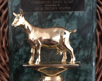Champion Goat 4-H Plaque Award