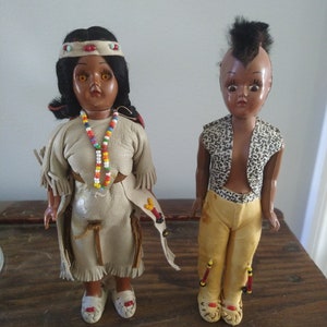 Antique Indigenous Doll Set