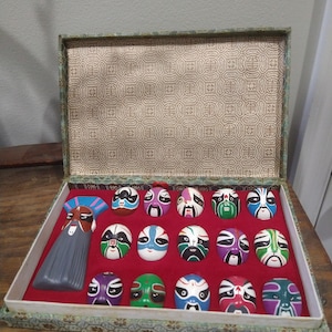 Chinese Opera Masks 16 Piece Collection