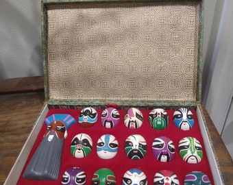 Chinese Opera Masks 16 Piece Collection